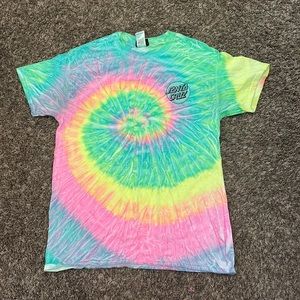 santa cruz tie dye tshirt